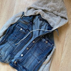 Jean Jacket Cotton Sleeve & Hood